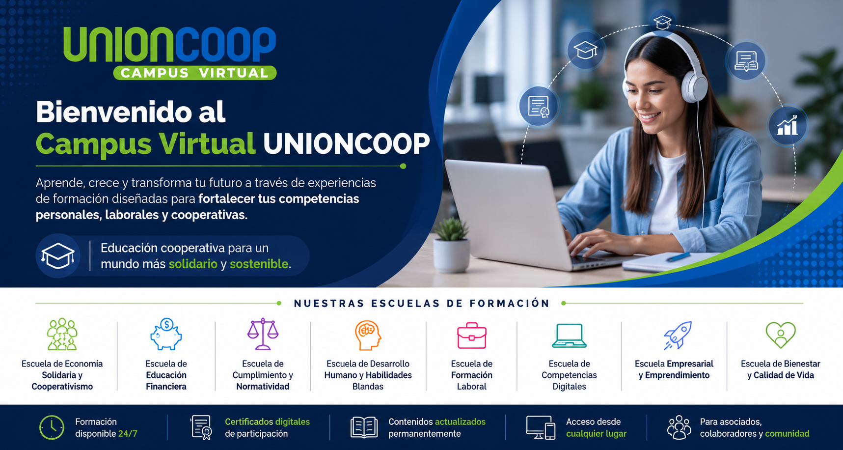 Banner principal Campus Virtual UNIONCOO